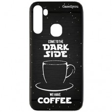 Capa para Samsung Galaxy A21 Case2you - Escovada Preta Dark Side